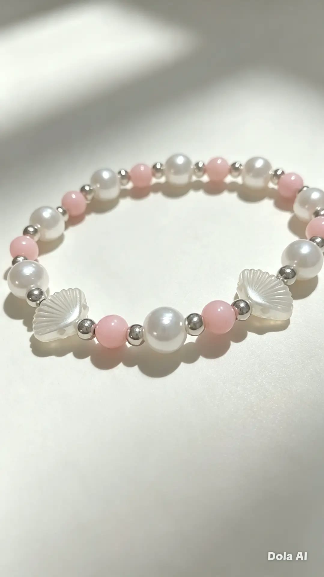 Pulseira Concha Rosa