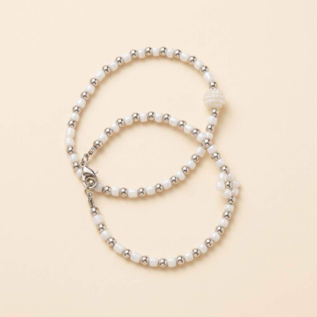 Conjunto Branco Prata